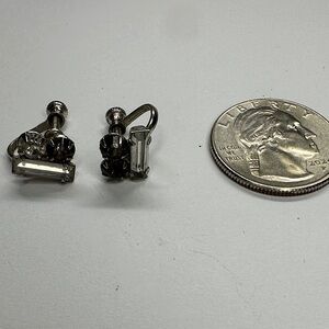 MCM/VINTAGE  Silver Clip-On Earrings